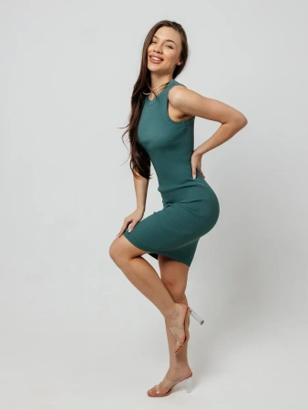 Платье женское в рубчик