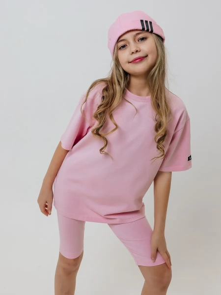 Футболка для девочки с принтом хлопок летняя пляжная