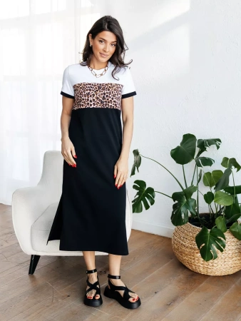 Платье женское трикотажное больших размеро хлопок ПЛК569