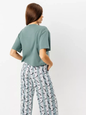 Пижама с штанами брючная большие размеры