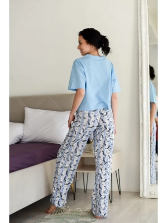 Пижама с штанами брючная большие размеры