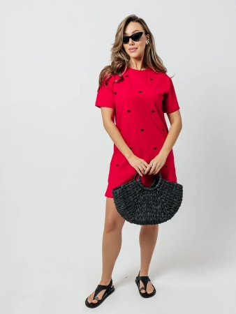 Платье женское летнее короткое больших размеров повседневное