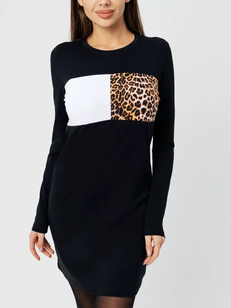 Платье женское трикотажное с длинным рукавом