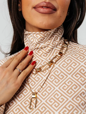 Водолазка женская облегающий лонгслив с принтом ДК572