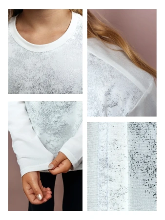 Лонгслив для девочки кофта нарядная