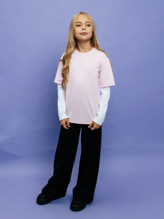 Лонгслив для девочки кофта с двойным рукавом