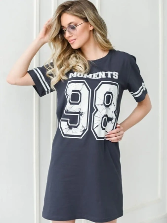 Туника женская домашняя платье больших размеров