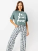 Пижама с штанами брючная большие размеры