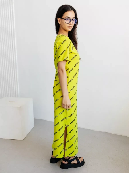 Платье женское трикотажное больших размеров длинное ПЛК609