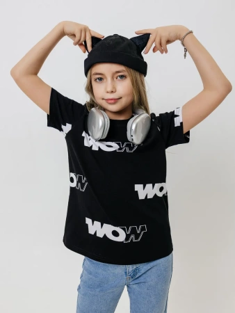 Футболка для девочки с принтом хлопок летняя пляжная