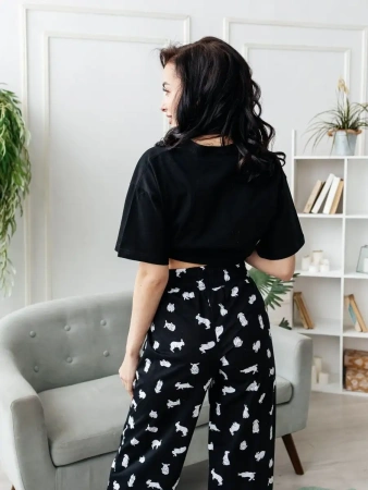 Пижама с штанами брючная большие размеры