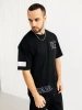 Футболка оверсайз черная плотная хлопок с лайкрой