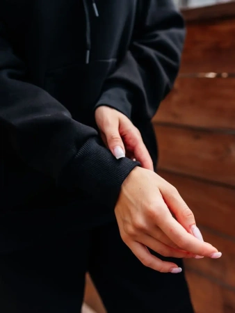 Спортивный костюм с начесом оверсайз кроя зимний