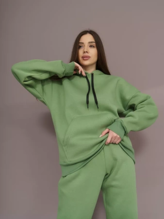 Спортивный костюм с начесом оверсайз кроя зимний