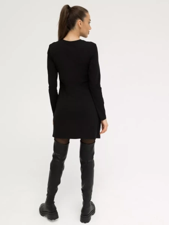 Платье женское трикотажное с длинным рукавом