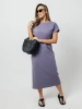 Платье женское летнее трикотажное больших размеров длинное