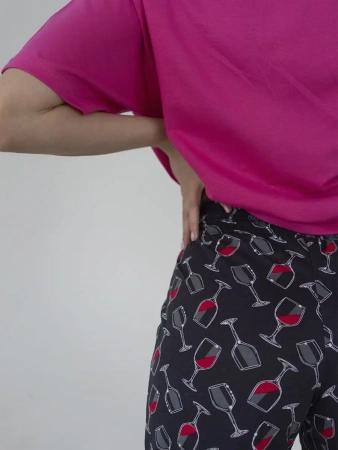 Пижама с штанами брючная большие размеры