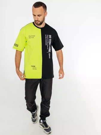 Футболка мужская спортивная с принтом хлопок