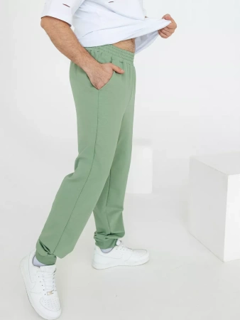 Брюки мужские зеленые трикотажные домашние Брюки мужские зеленые трикотажные домашние