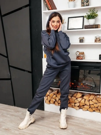 Костюм спортивный женски с начесом оверсайз домашняя одежда