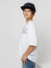 Футболка белая для мальчика оверсайз летняя с принтом