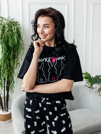 Пижама с штанами брючная большие размеры