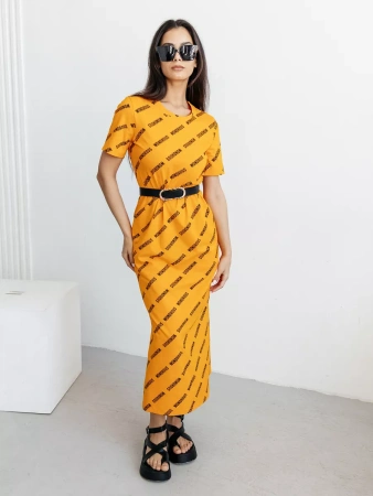 Платье женское трикотажное больших размеров длинное ПЛК609