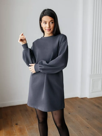 Платье женское оверсайз с длинным рукавом туника ТФ543