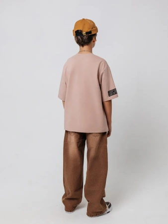 Футболка летняя для мальчика оверсайз с принтом