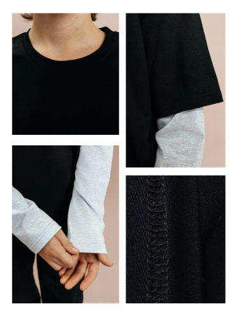 Лонгслив для мальчика двойной рукав