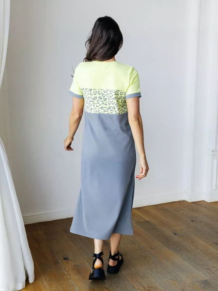 Платье женское домашнее трикотажное больших размеров ПЛК569