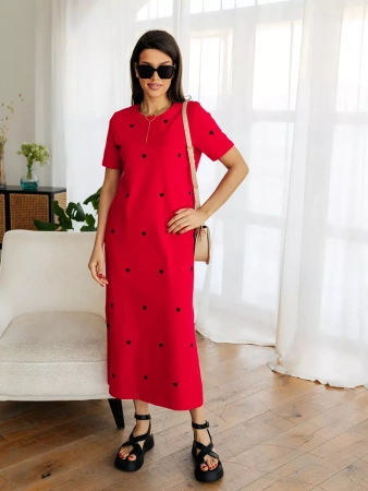 Платье женское трикотажное праздничное ПЛК609