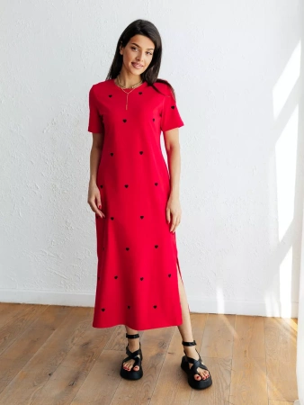 Платье женское трикотажное праздничное ПЛК609