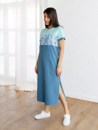 Платье домашнее женское больших размеров длинное ПЛК569