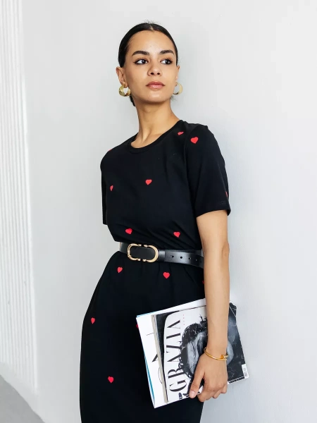 Платье женское трикотажное больших размеров хлопок ПЛК609