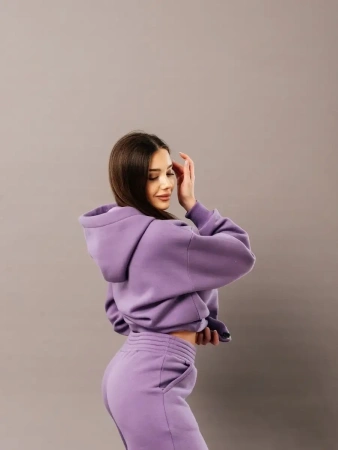 Спортивный костюм с начесом оверсайз кроя зимний