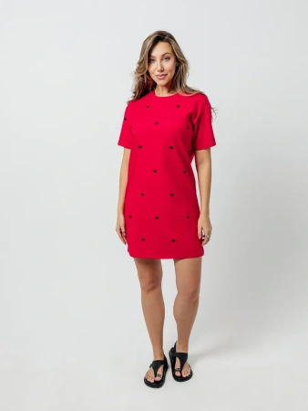 Платье женское летнее короткое больших размеров повседневное
