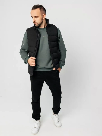 Свитшот мужской базовый с принтом оверсайз