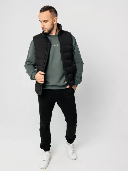 Свитшот мужской базовый с принтом оверсайз