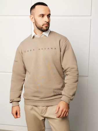 Свитшот мужской с принтом больших размеров