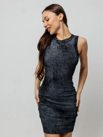 Платье женское в рубчик