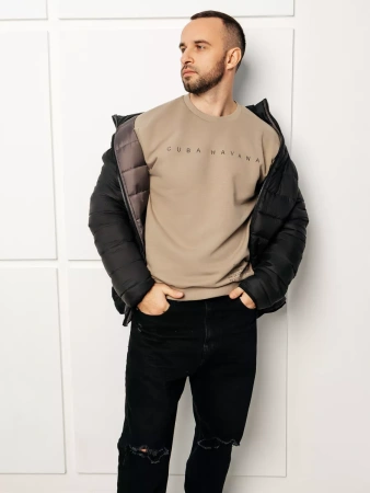 Свитшот мужской с принтом больших размеров