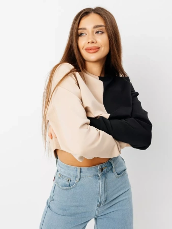 Свитшот женский толстовка больших размеров кофта ДФ581