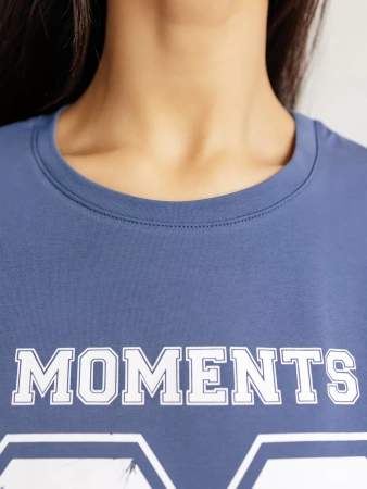 Футболка хлопок с принтом новогодняя больших размеров