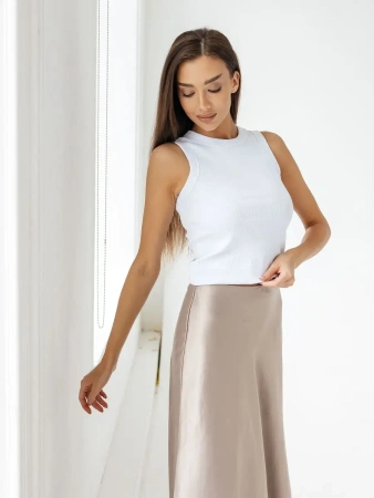 Топ под пиджак в рубчик спортивная майка МК558