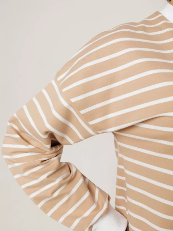 Кофта в полоску нарядная больших размеров джемпер