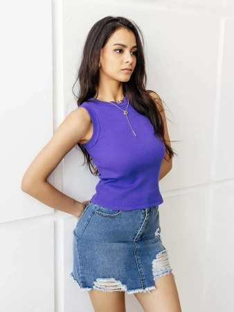 Топ под пиджак в рубчик спортивная майка МК558