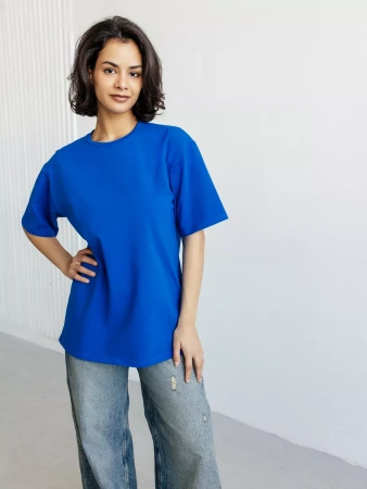 Футболка с принтом оверсайз летняя больших размеров PARIS