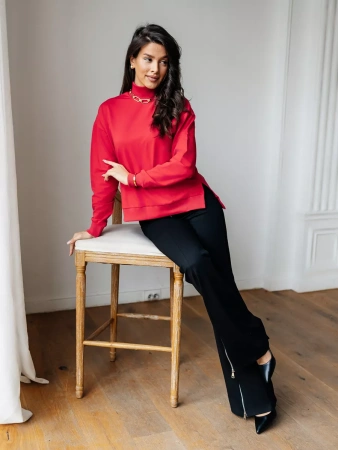 Свитер женский кофта оверсайз больших размеров