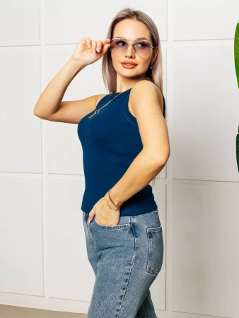 Топ под пиджак в рубчик спортивная майка МК558